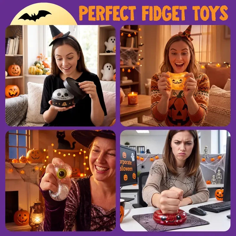 Halloween Squishy Dumpling Stress Relief Toy